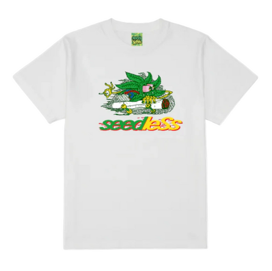 seedleSs シードレス skateleafmonster s/s t-shirts Tシャツ ホワイト