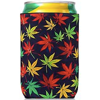 Green Leaves Cooler Sleeves Holder 缶クージー
