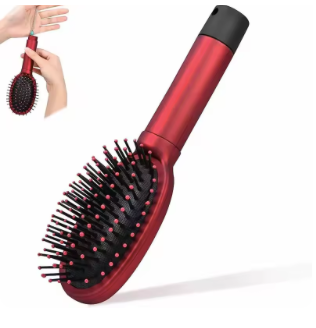 Hair Brush Stash ヘアブラシスタッシュ ブラック/レッド