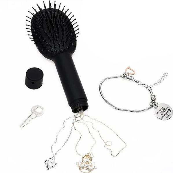 Hair Brush Stash ヘアブラシスタッシュ ブラック/レッド