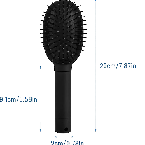 Hair Brush Stash ヘアブラシスタッシュ ブラック/レッド