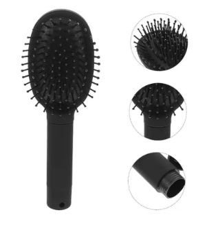 Hair Brush Stash ヘアブラシスタッシュ ブラック/レッド