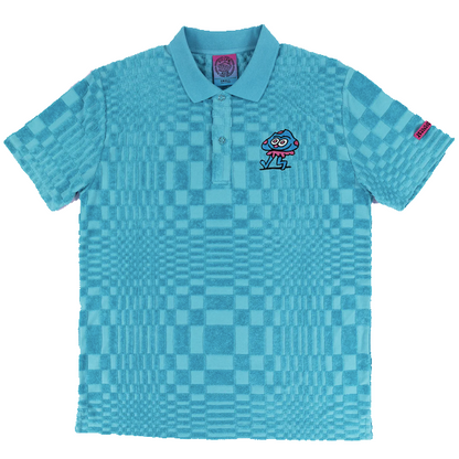 Killer Acid キラーアシッド Polo Shirt ポロシャツ ベージュ/ブルー