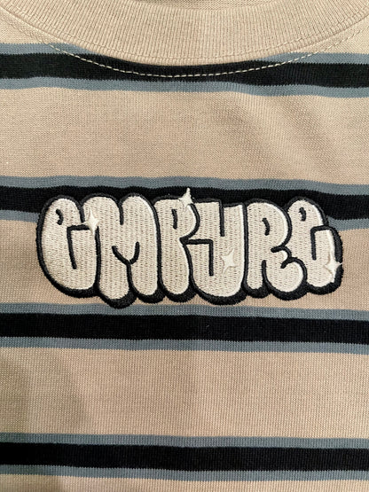 Empyre エンパイア Logan Stripe Beige & Black LONG SLEEVE TEE L/S ロングTシャツ ベージュ