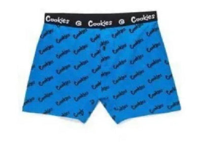 Cookies クッキーズ Men's REPEATED PRINT BOXER BRIEFS ショーツ
 パンツ グリーン/クッキーズブルー