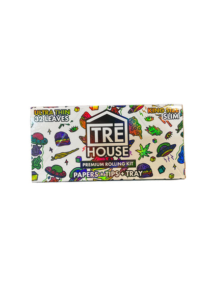 TREHouse トレハウス Premium Unbleached Rolling Papers + Tips Kit ペーパー+フィルター+トレイ