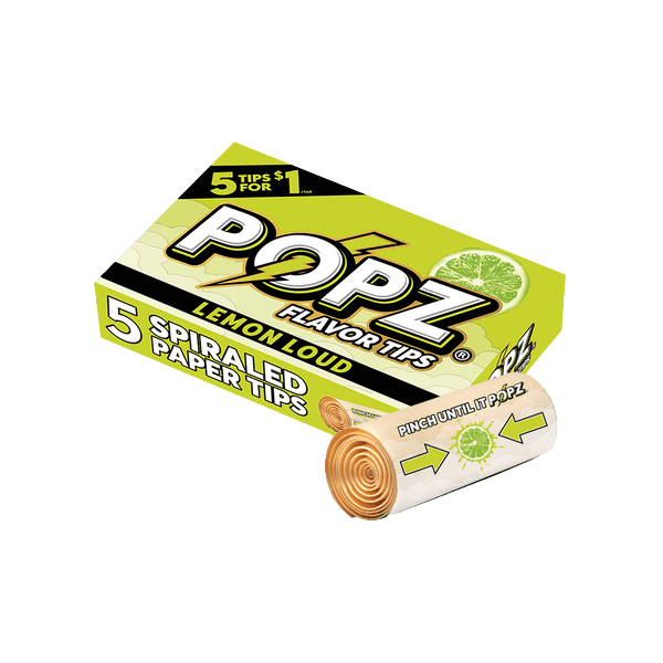 POPZ ポップス Spiral Paper Tips フィルターチップ 5個入り