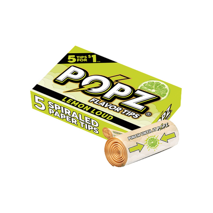 POPZ ポップス Spiral Paper Tips フィルターチップ 5個入り