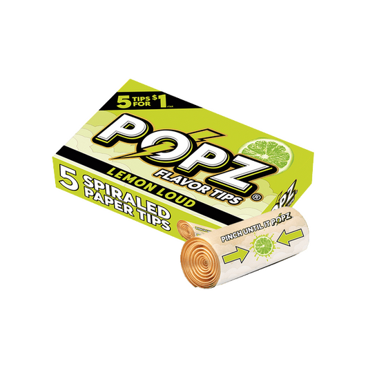 POPZ ポップス Spiral Paper Tips フィルターチップ 5個入り