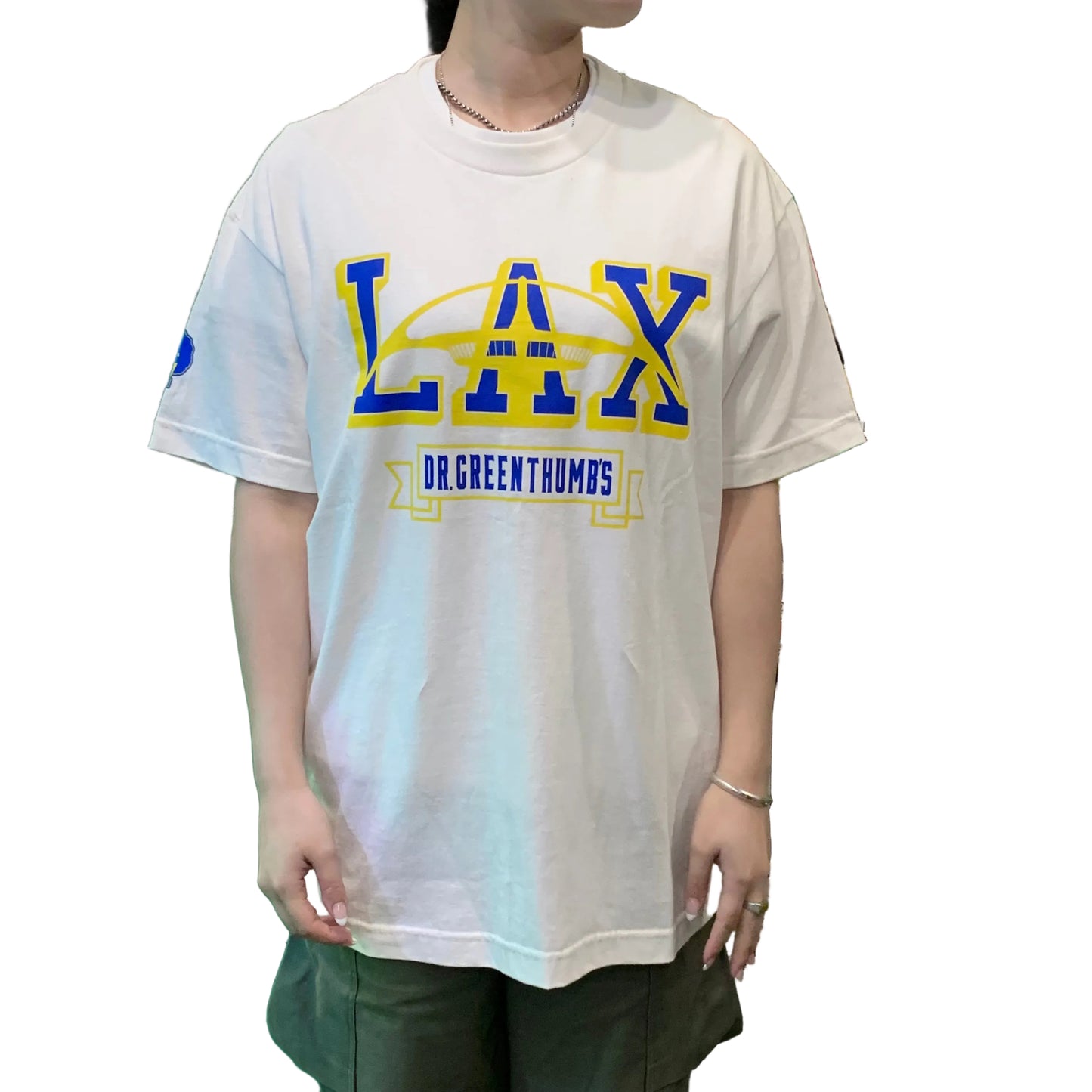 Dr. Greenthumb ドクターグリーンサンブ LAX Logo T-Shirt Tシャツ ホワイト
