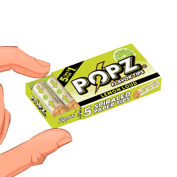 POPZ ポップス Spiral Paper Tips フィルターチップ 5個入り