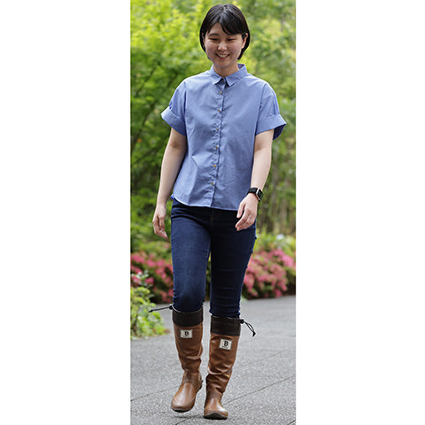 【限定色】日本野鳥の会 バードウオッチング長靴 boots Camel ブーツ キャメル