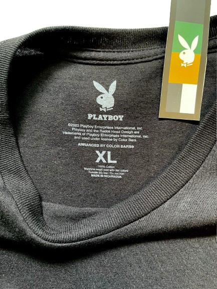 COLOR BARS カラーバーズ x PLAY BOY プレイボーイ Flower Girl Tee Tシャツ ブラック