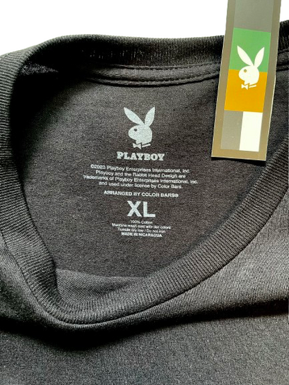 COLOR BARS カラーバーズ x PLAY BOY プレイボーイ Flower Girl Tee Tシャツ ブラック