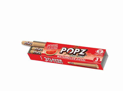 POPZ ポップス HEMP CONES Paper king size (3本入り) プレロールコーンペーパー