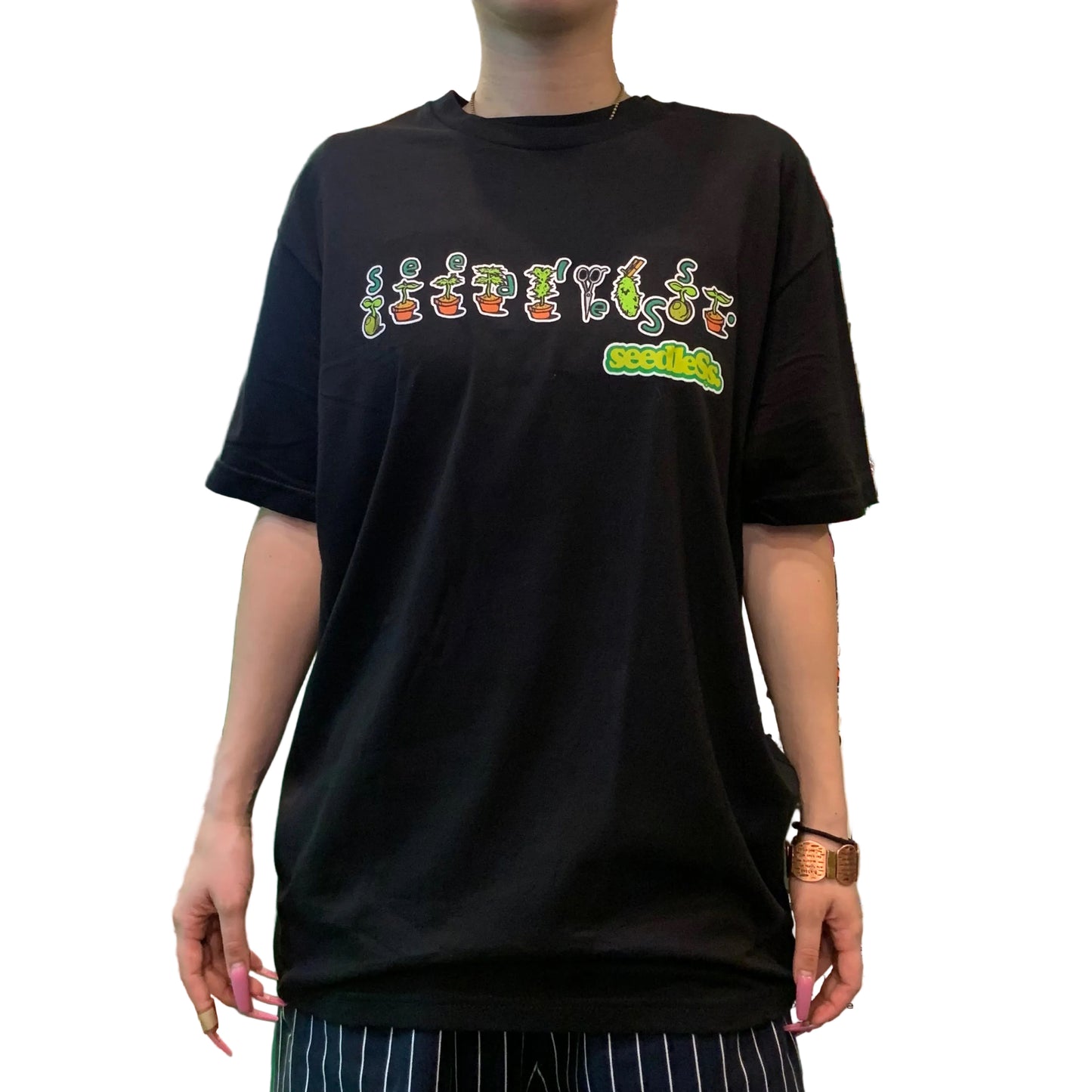 seedleSs シードレス 90 DAYS Tシャツ ブラック