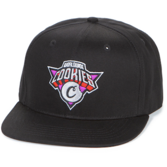 Cookies クッキーズ Full Clip Embroidered Snapback キャップ ブラック
