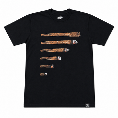 Push Trees プッシュツリー Can You Hear Me Now Black Tee Tシャツ