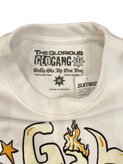 Glo Gang グロギャング Glorious Teddy White T-Shirt Tシャツ