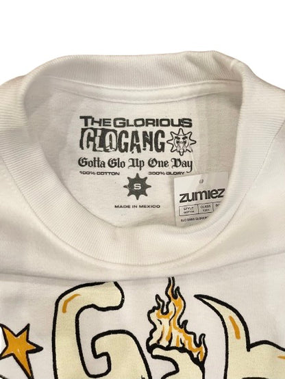 Glo Gang グロギャング Glorious Teddy White T-Shirt Tシャツ