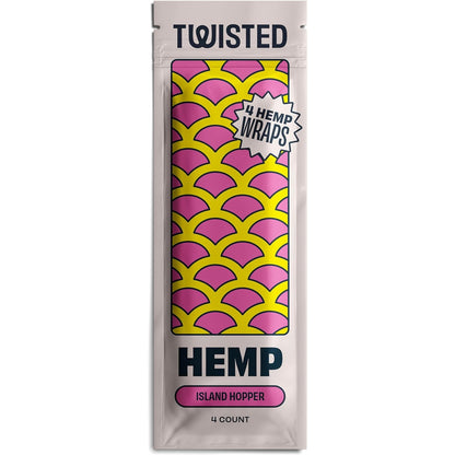 Twisted Hemp ツイステッドヘンプ Natural Blunt Wraps ブラント (4枚入り)