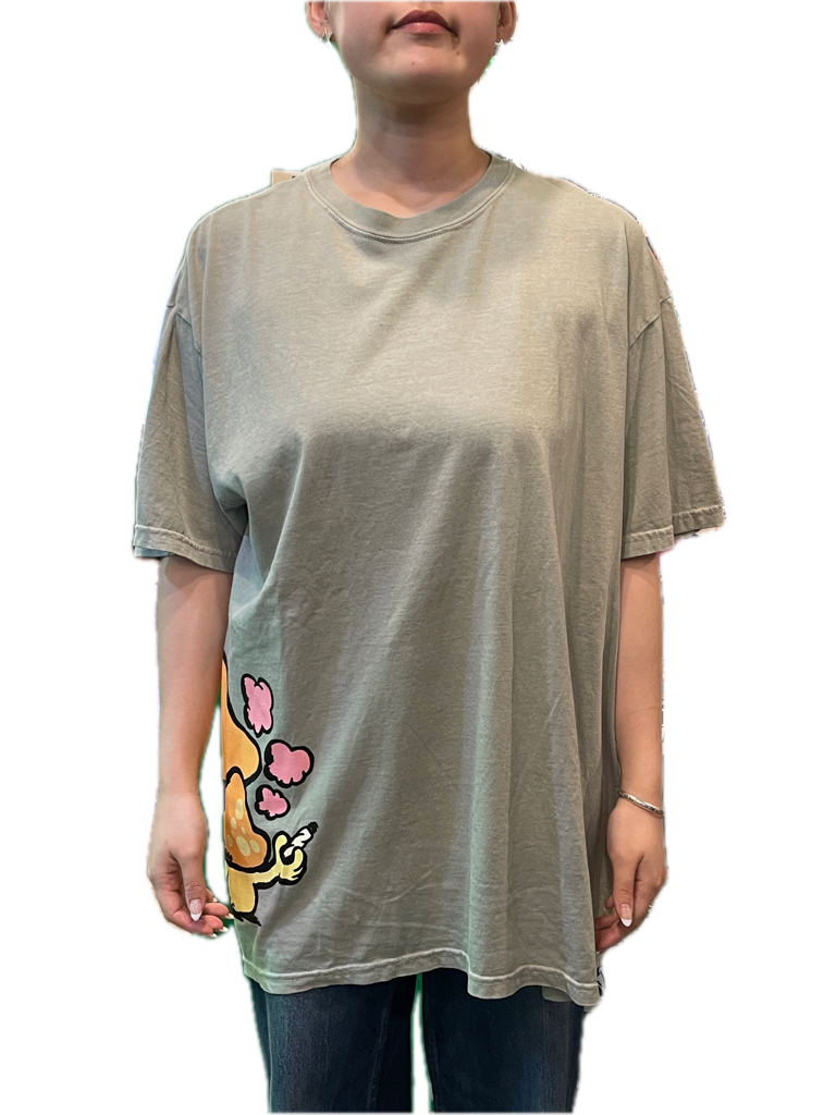 The smokers club ザスモーカーズクラブ mushroom Tee Tシャツ カーキ