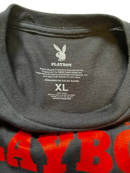 COLOR BARS カラーバーズ x PLAY BOY プレイボーイBig Bunny Tee Tシャツ ブラック