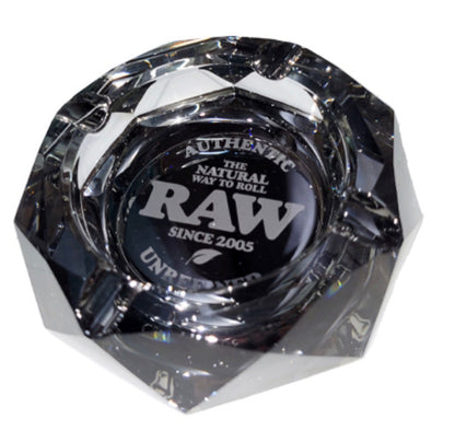 RAW ロウ Rainbow Crystal Glass Ashtray ガラス灰皿