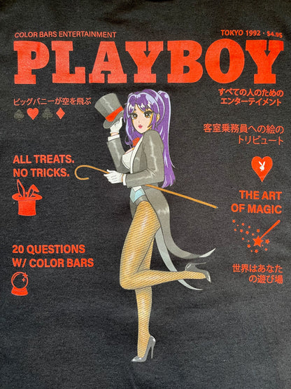COLOR BARS カラーバーズ x PLAY BOY プレイボーイBig Bunny Tee Tシャツ ブラック
