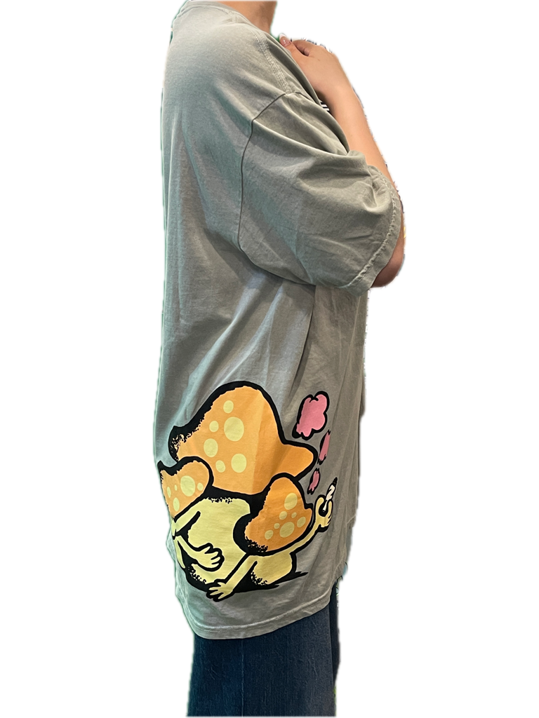The smokers club ザスモーカーズクラブ mushroom Tee Tシャツ カーキ