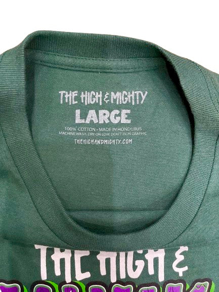 The High & Mighty ザハイアンドマイティーx Mishka Stoney Baloney T-Shirt Tシャツ グリーン