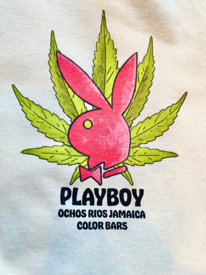 COLOR BARS カラーバーズ x PLAY BOY プレイボーイJamaica Spade Tee Tシャツ クリーム