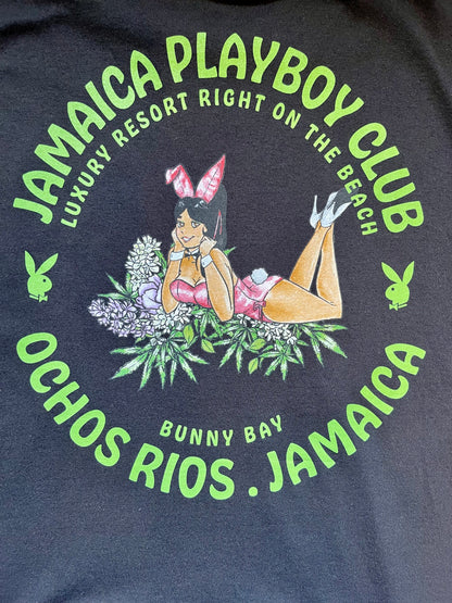 COLOR BARS カラーバーズ x PLAY BOY プレイボーイ Flower Girl Tee Tシャツ ブラック