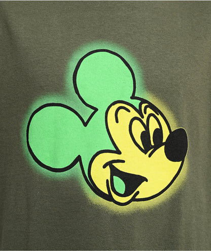 Disney x HUF ディズニーxハフ Mickey Mouse Airbrush Green T-Shirt Tシャツ