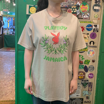 COLOR BARS カラーバーズx PLAY BOY プレイボーイ Jamaica Core Logo Tee Tシャツ サンド