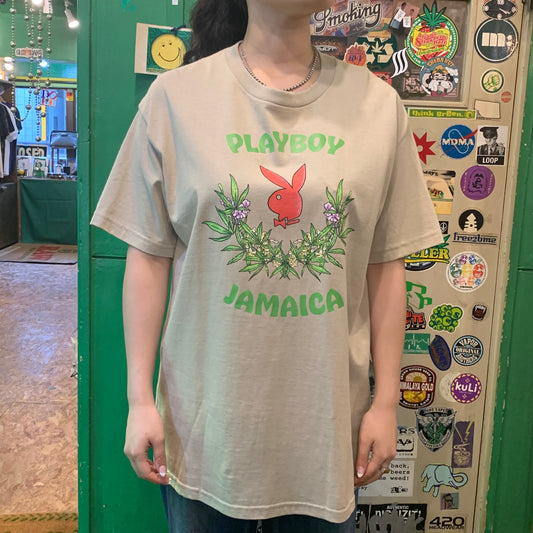 COLOR BARS カラーバーズx PLAY BOY プレイボーイ Jamaica Core Logo Tee Tシャツ サンド