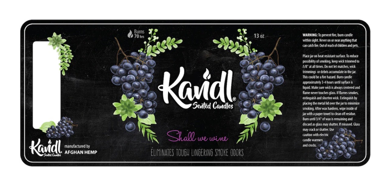 KANDL カンドル Get Rid of The Smoke Odors With Afghan Hemp Candles 消臭キャンドル
