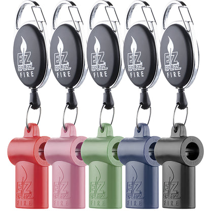EZ Fire lighter leash with splitter & Belt Clip スプリッター&伸縮式ライターホルダー