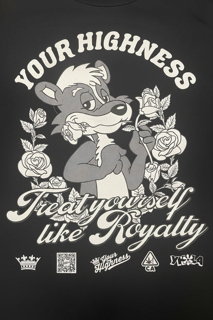Your Highness ユアハイネス Skunk Royalty Black T-Shirt Tシャツ