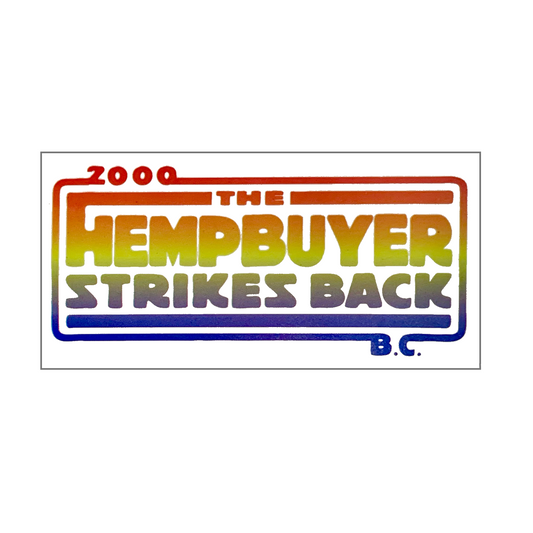 HOTBOX SESSIONS ホットボックスセッションズ  "HEMP BUYER STRIKES BACK" Rainbow ステッカー sticker