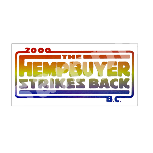 HOTBOX SESSIONS ホットボックスセッションズ  "HEMP BUYER STRIKES BACK" Rainbow ステッカー sticker