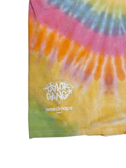 DIAMOND SUPPLY Co X Taylor Gang ダイアモンドサプライxテイラーギャング We○d maps KUSH  TEE TieDye