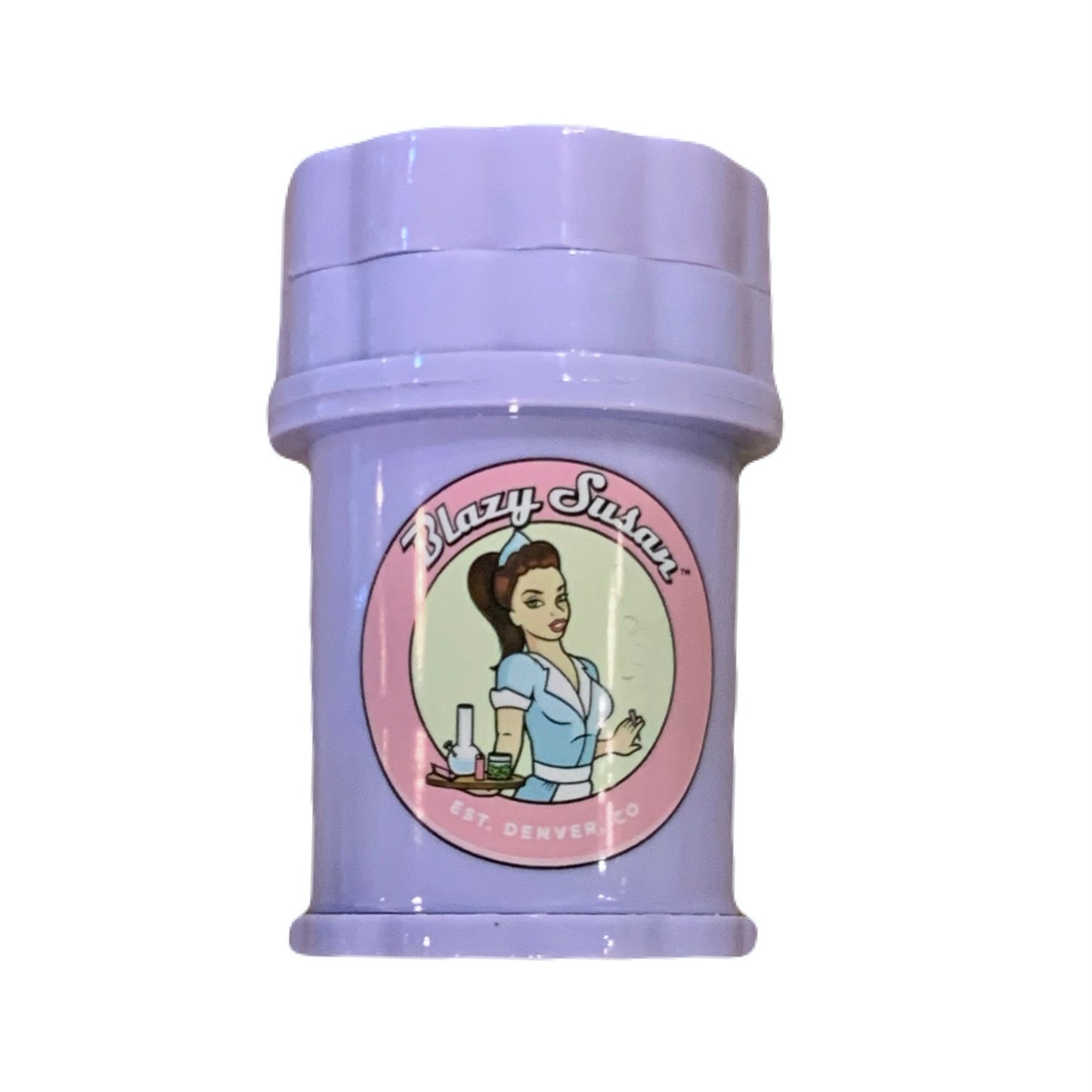 Blazy Susan ブレイジースーザン 4Piece Pink Herb Saver Grinder コンテナ一体型 グラインダー S/M ピンク/パープル