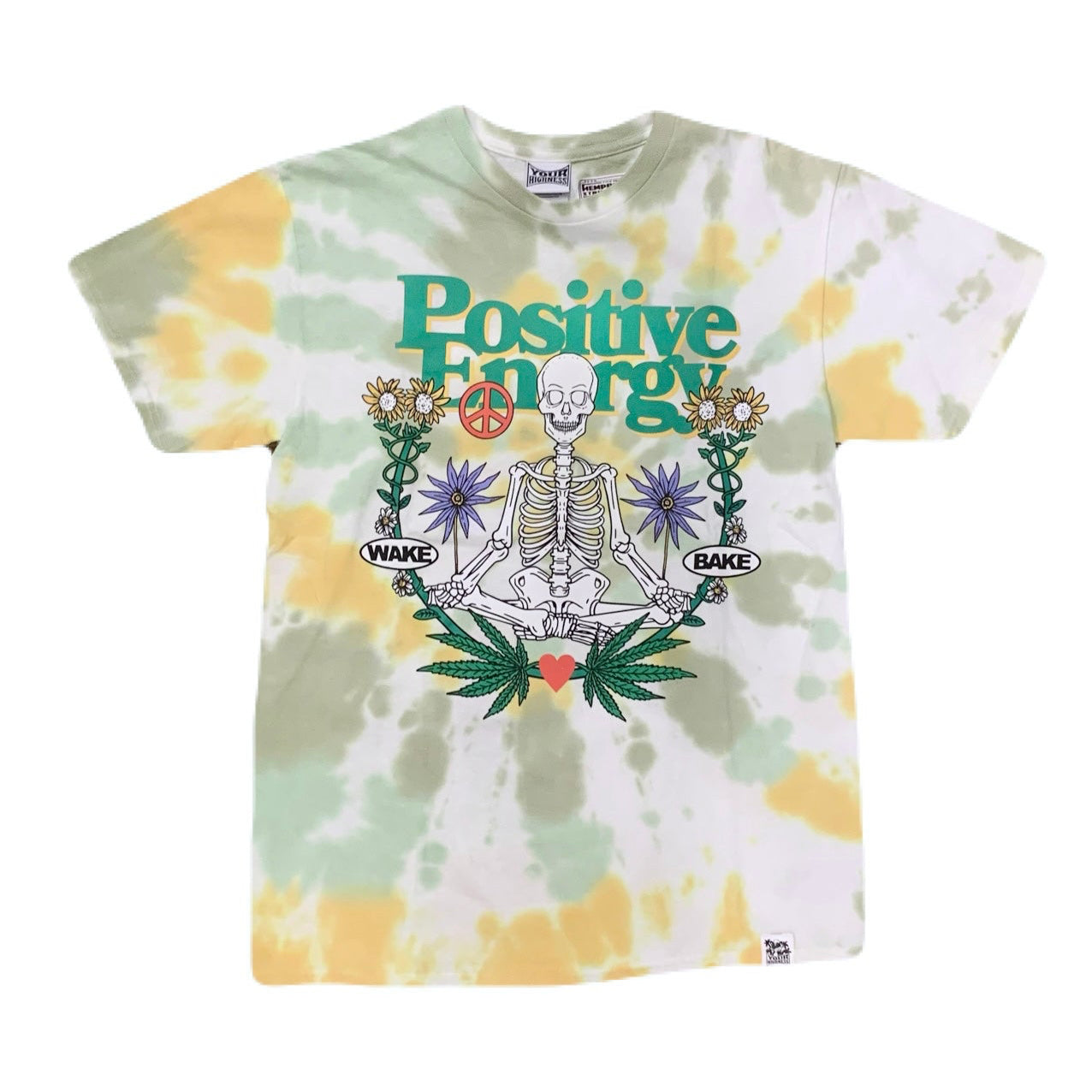 Your Highness ユアハ
イネス Meditation Skeleton Orange & Green Tie Dye T-Shirt Tシャツ