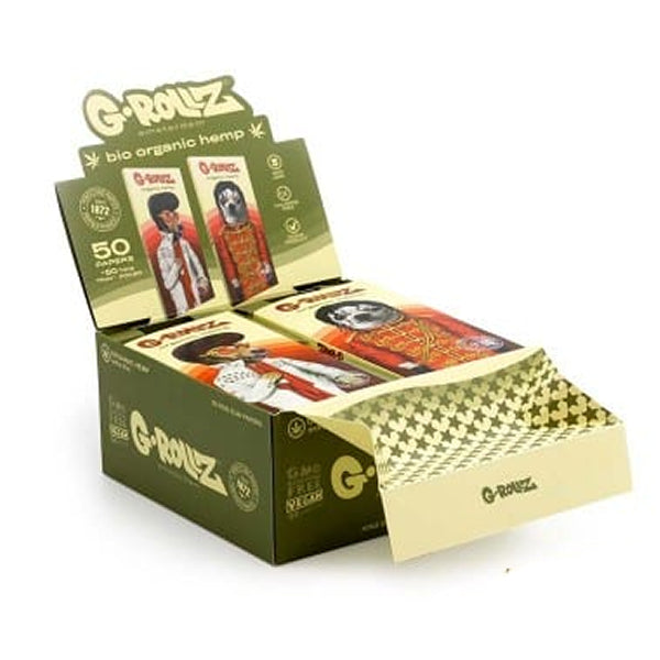 G-ROLLZ ジーロールズ Vegas Pop Organic Hemp Extra Thin Kingsize Papers + Tips & Tray ペーパー+チップ+トレイ