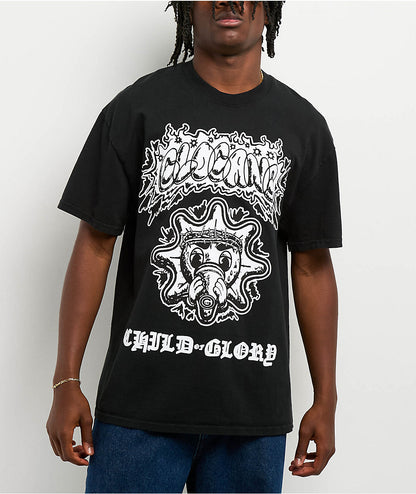 Glo Gang グロギャング Glo Burst Black T-Shirt Tシャツ