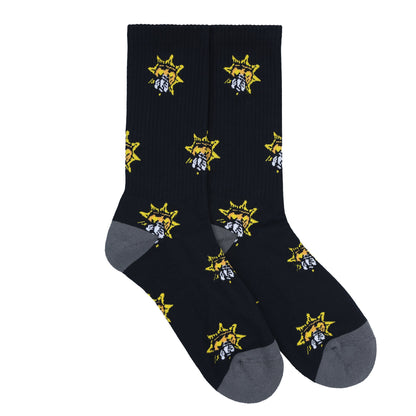 Glo Gang Sun Socks Black