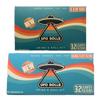 UFO Rolls ユーフォーロールズ Rolling Papers ブックレットタイプ ペーパー+チップ+グラインダー