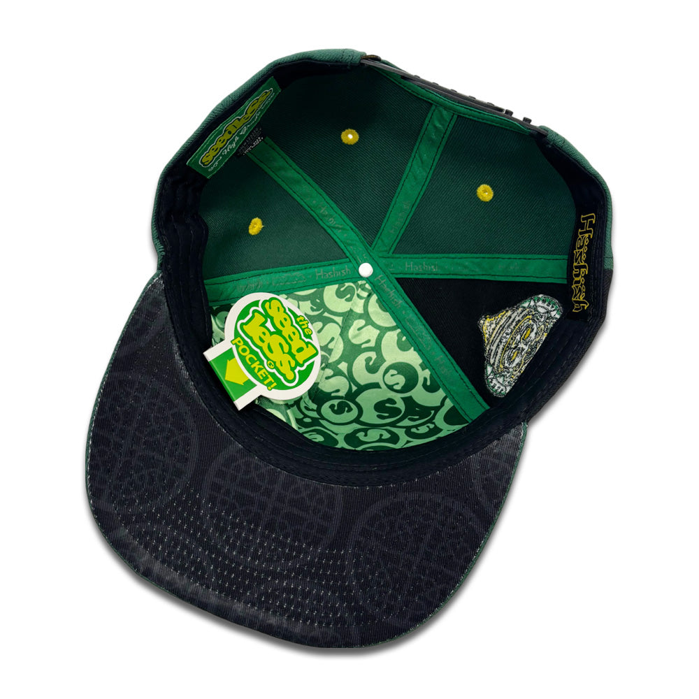 seedleSs シードレス HASHISH X SEEDLESS GREEN キャップ