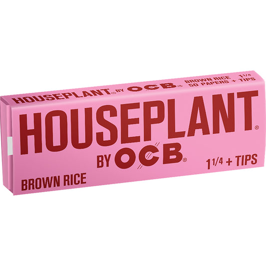 OCB オーシービー Houseplant Brown Rice 1 1/4 Papers + Tips ペーパー+チップ